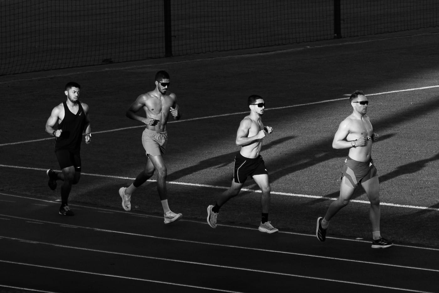 LFG Dubai runners at a training session